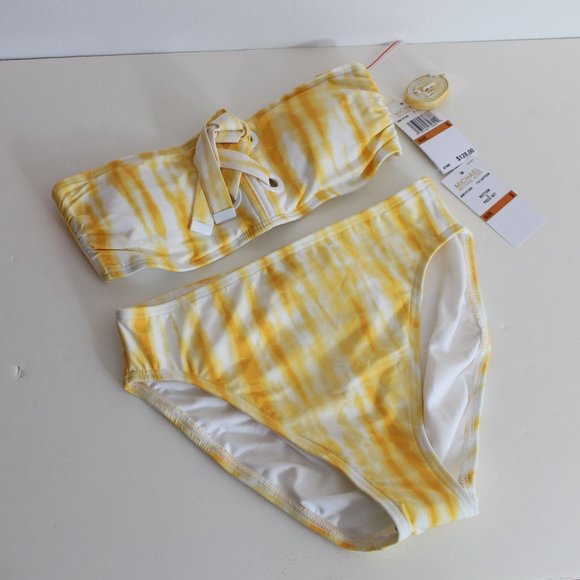 Michael Kors Other - Michael Kors Tie Dye Lace Up High Waisted Bikini